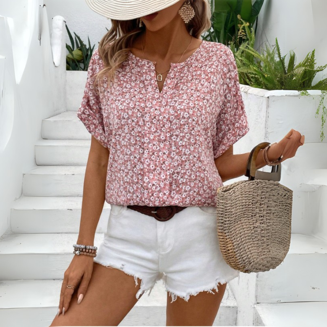 Lena | Bluzka w kwiaty w stylu vintage