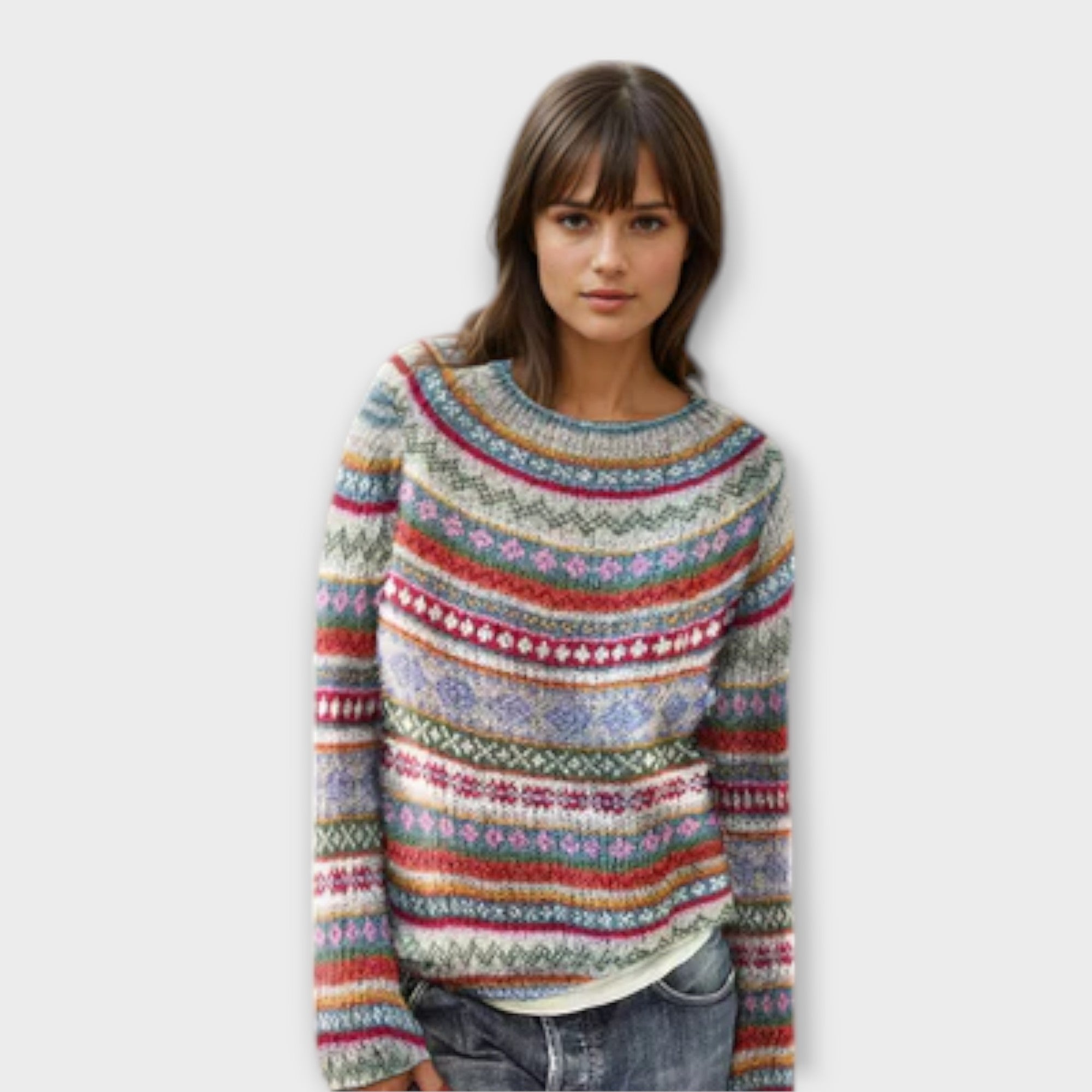 Sweter w paski