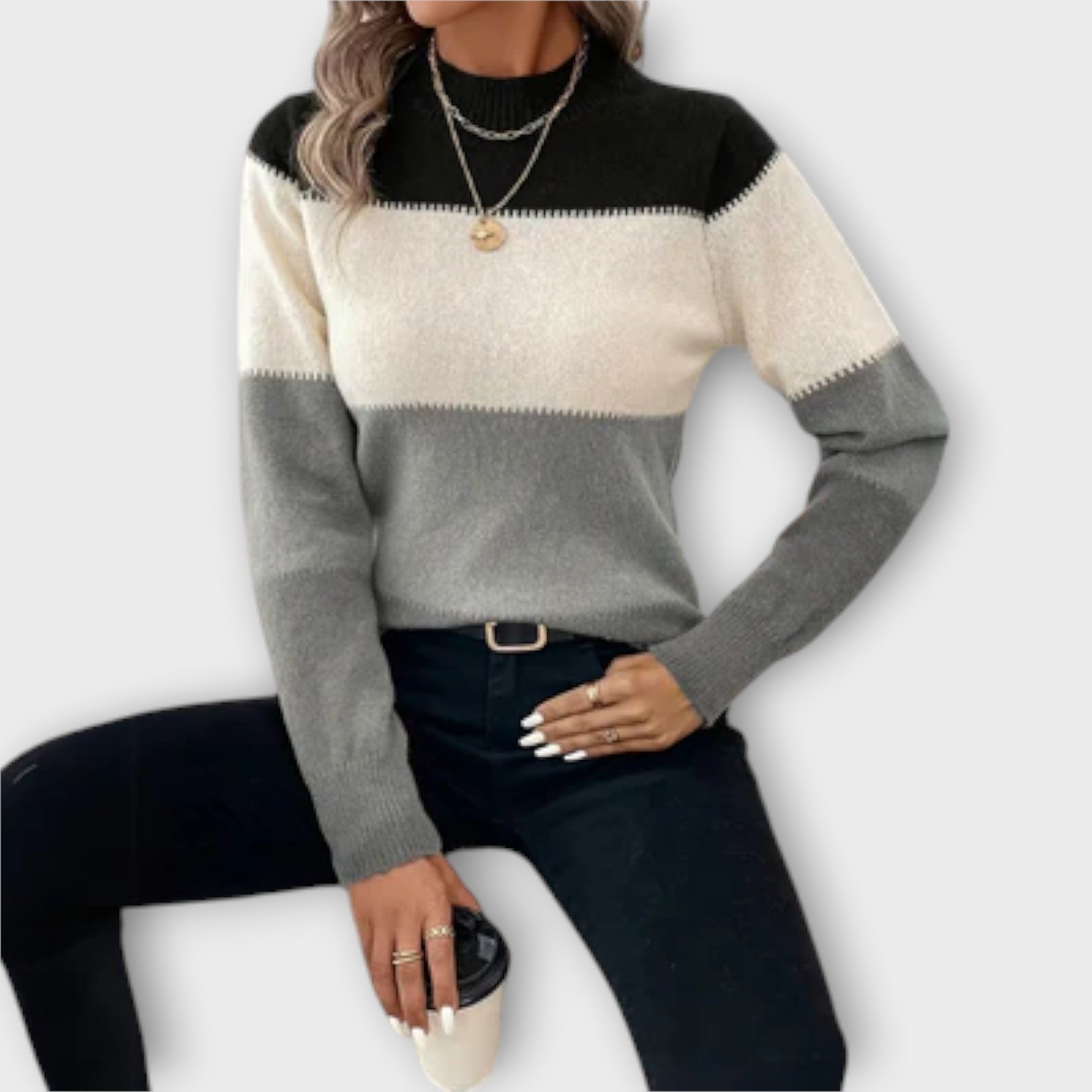 Sweter casualowy i elegancki