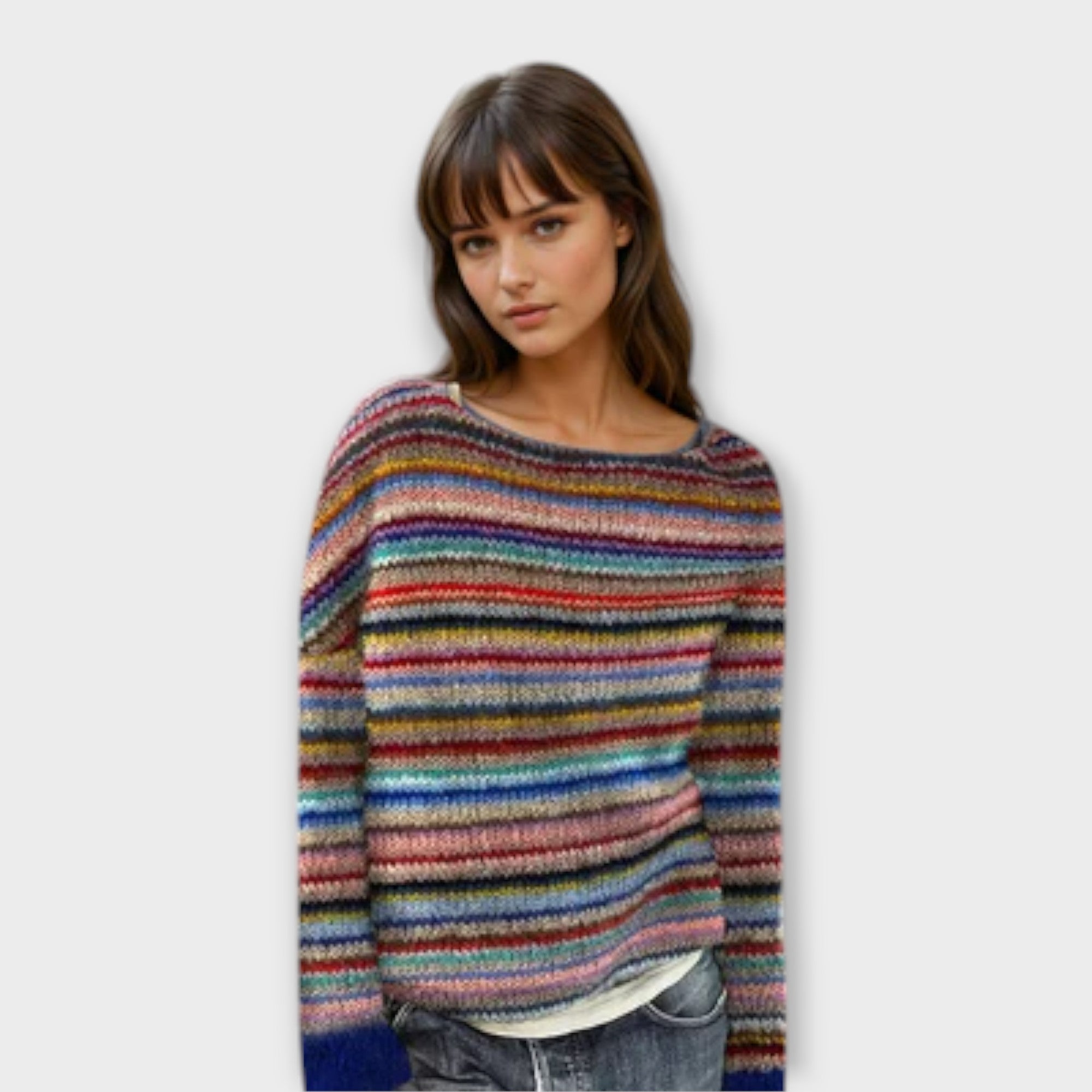 Sweter w paski