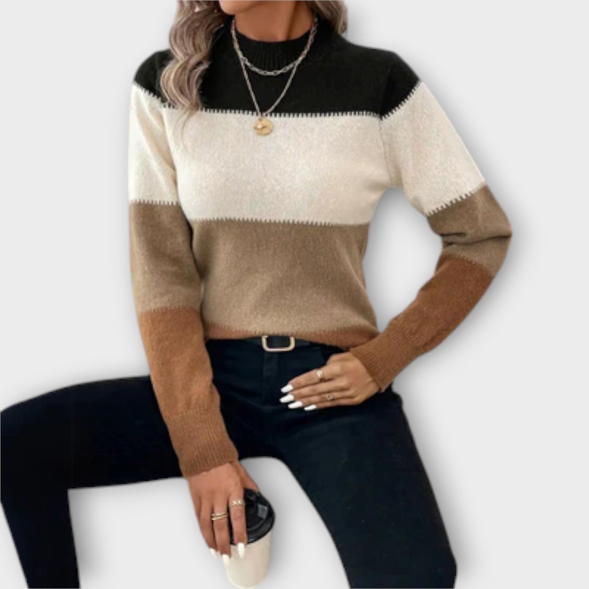 Sweter casualowy i elegancki