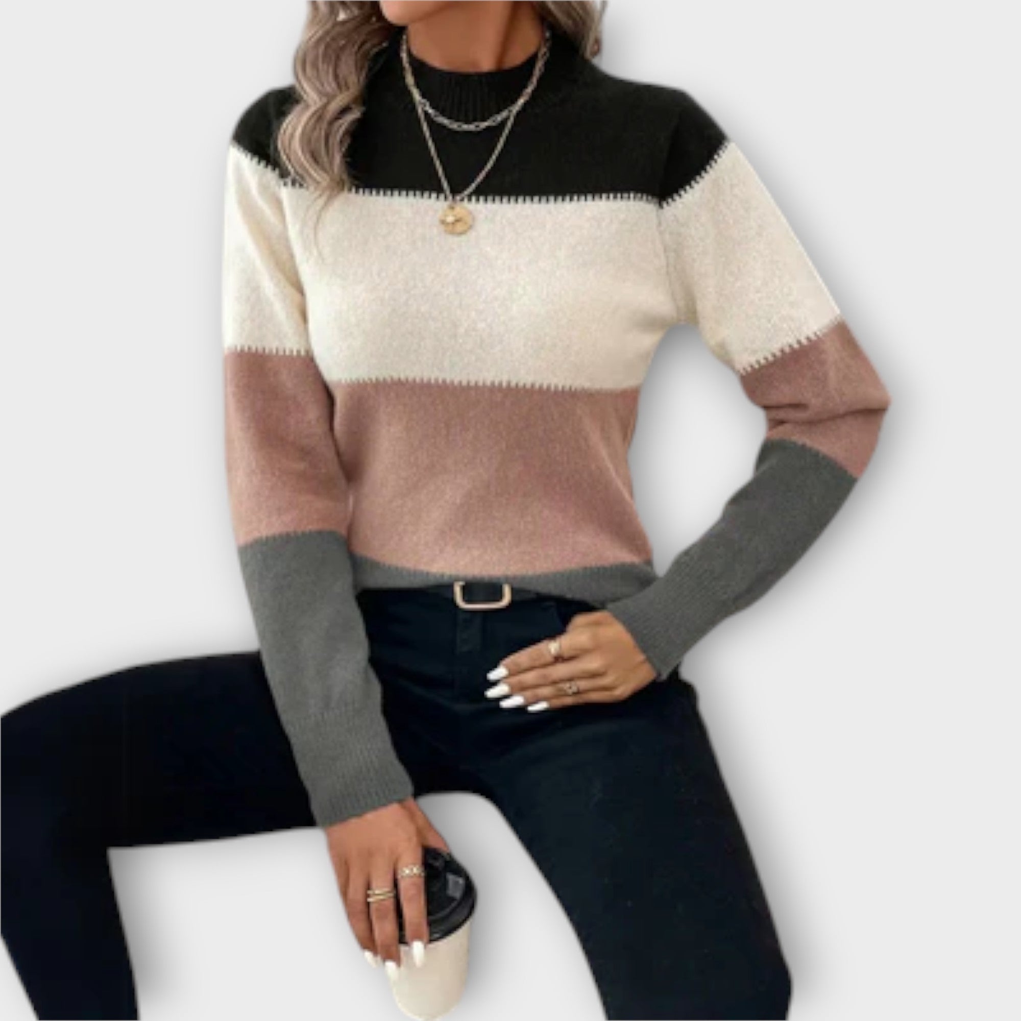 Sweter casualowy i elegancki