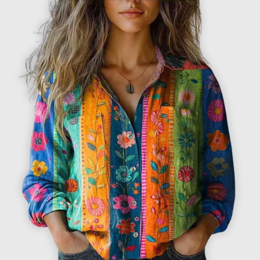 Nadia | Bluzka vintage premium, ręcznie robiona