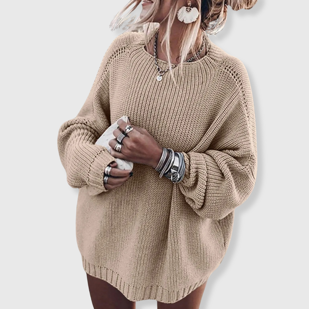 Monika | Ciepły sweter z dzianiny