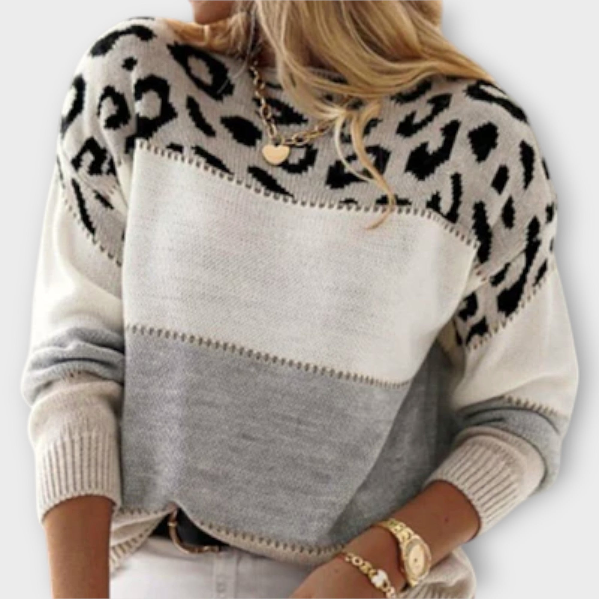 Sweter z motywem lwa
