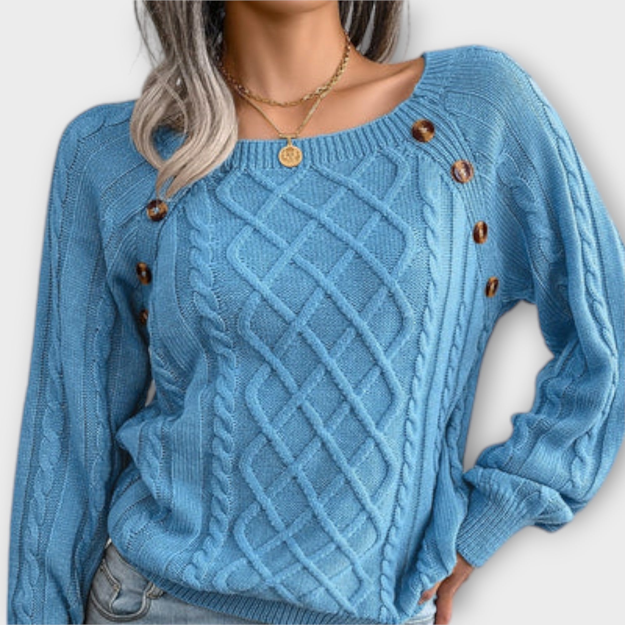 Sweter z guzikami