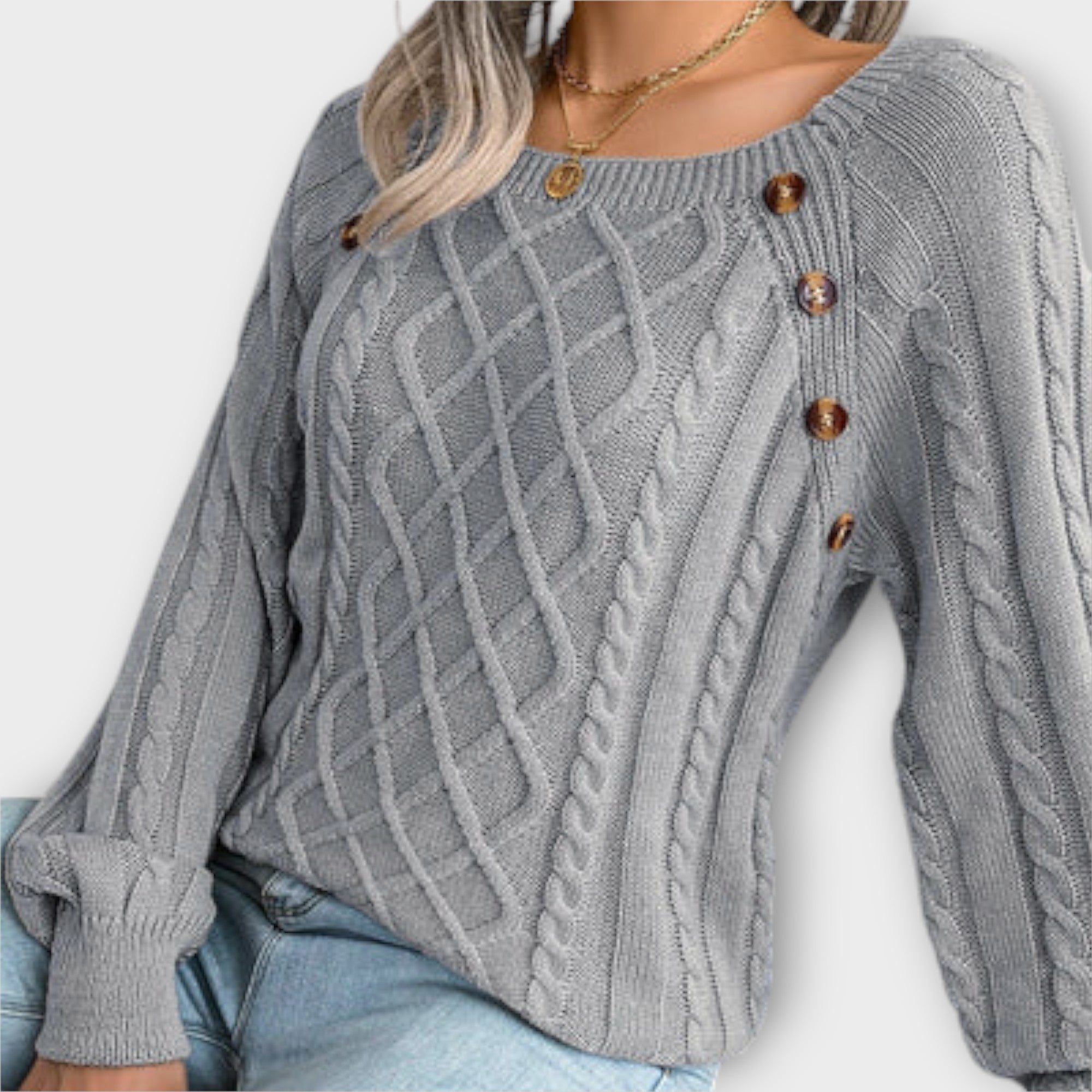Sweter z guzikami