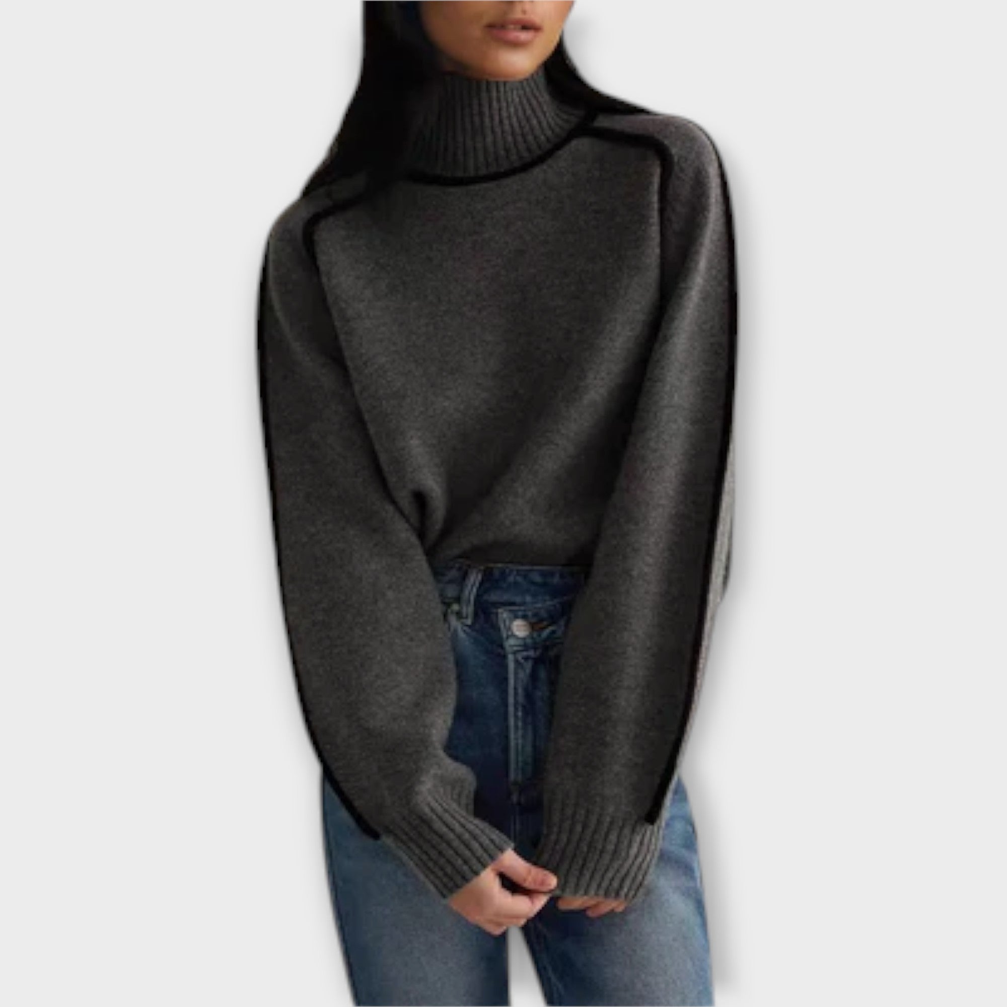 Miękki i elegancki sweter z golfem